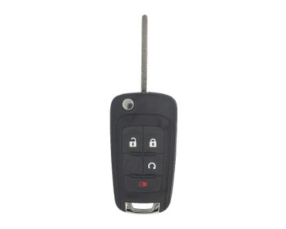 Chevrolet Equinox Sonic 2010 2019 STARTTEC Genuine/OEM Flip Remote Key 4 Buttons Auto start Type 315MHz 5913597 / FCCID: OHT01060512 / Chip Philips ID 46 GM