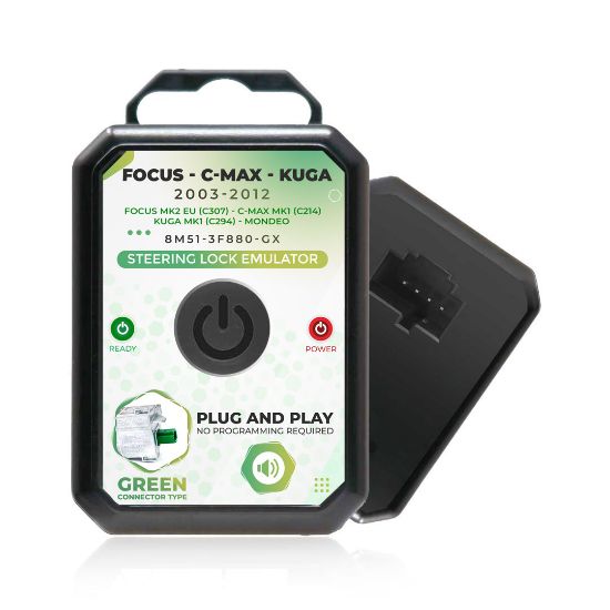 New Ford Focus C-Max Kuga Mondeo Steering Lock Simulator Emulator Green Connector Type | Emirates Keys