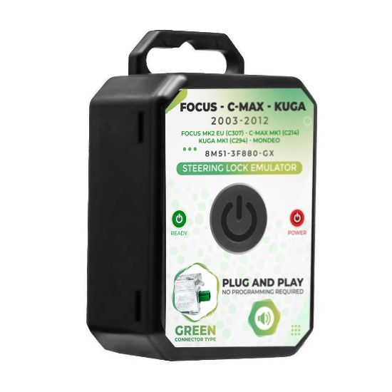 New Ford Focus C-Max Kuga Mondeo Steering Lock Simulator Emulator Green Connector Type | Emirates Keys