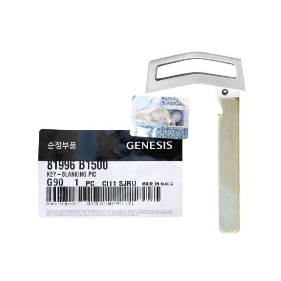 New Genuine/OEM Genesis 2014+ Smart Key Remote Blade Manufacturer Part Number: 81996-B1500  | Emirates Keys