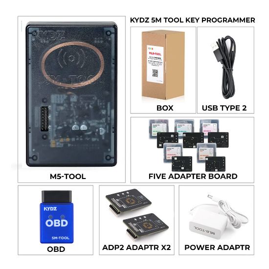 New KYDZ MLB (5M Tool ) Key Programmer with KYDZ 5C-OBD Bluetooth Adapter For VW, Audi, Porsche, Lamborghini, Bentley | Emirates Keys