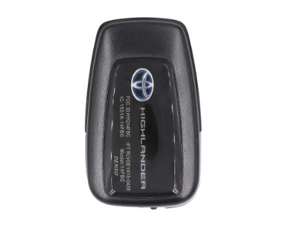 Used Toyota Highlander 2020-2021 Original Smart Remote Key 312.11/314.35MHz OEM Part Number: 8990H-0E030 / 8990H-0E030 / FCCID: HYQ14FBC | Emirates Keys