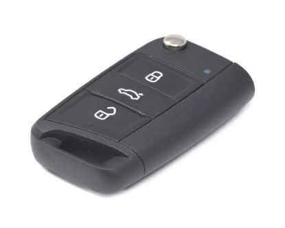 New Volkswagen MQB Genuine / OEM Flip Remote Key 3 Buttons 433MHz OEM Part Number: 5G0959752BA | Emirates Keys