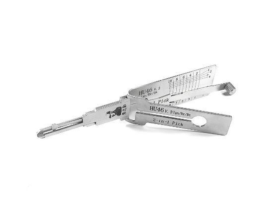 New Original Lishi 2-in-1 Pick Decoder Tool HU46+ OPEL Holden ASTRA Ignition Type Flat 10 Cut | Emirates Keys