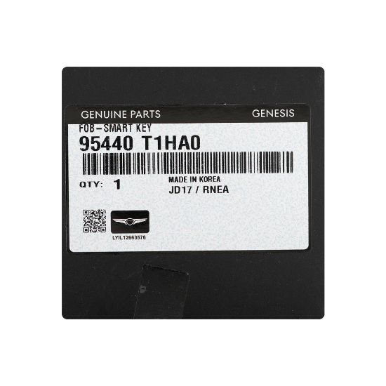 New Genesis G80 2025 Genuine / OEM Smart Remote Key 4 Buttons 433MHz OEM Part Number: 95440-T1HA0, 95440T1HA0  | Emirates Keys