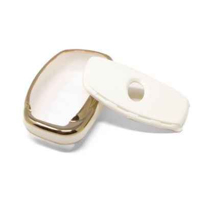New Aftermarket Nano High Quality Cover For Hyundai Tucson Smart Remote Key 4 Auto Start Buttons White Color | Emirates Keys