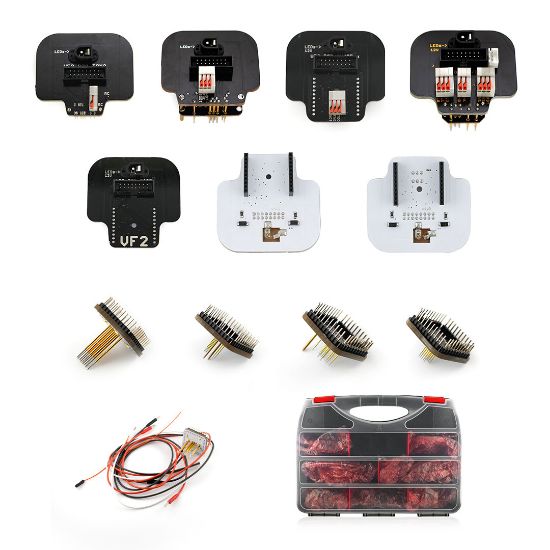 VF2 Flasher Original Complete Tooling Box Full Set Of All Available Frame Adapters And Cables To Be Used With The VF2 Flasher | Emirates Keys
