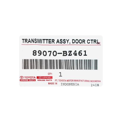 New Toyota Raize 2023 Genuine / OEM Remote Key 2 Buttons 433MHz OEM Part Number: 89070-BZ461 / 89070-BZ462 | Emirates Keys