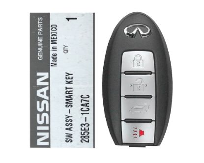 Brand New Infiniti QX70 Genuine Smart Key Remote 4 Buttons 433MHz PCF7952A Transponder 285E3-1CA7C / FCCID: SWK50314 OEM Box | Emirates Keys
