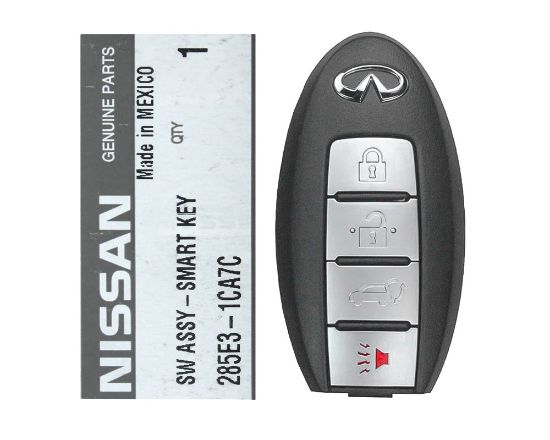 Brand New Infiniti QX70 Genuine Smart Key Remote 4 Buttons 433MHz PCF7952A Transponder 285E3-1CA7C / FCCID: SWK50314 OEM Box | Emirates Keys