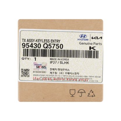 New Kia 2023 Genuine / OEM Flip Remote Key 3+1 Buttons 433MHz OEM Part Number: 95430-Q5750 , 95430Q5750 | Emirates Keys