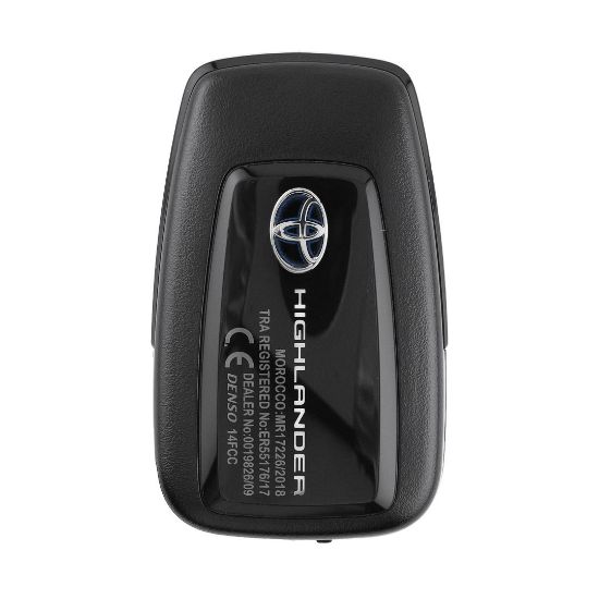 New Toyota Highlander 2019 Genuine / OEM Smart Remote Key 2 Buttons 433MHz OEM Part Number: 8990H-0E070 , 8990H0E070 - FCC ID: 14FCC | Emirates Keys