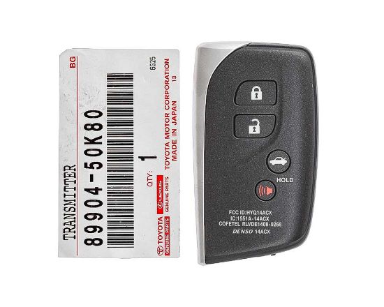 Brand New Lexus LS460 LS600H 2013-2016 Genuine/OEM Smart Key 315MHz 89904-50K80 8990450K80 / FCCID: HYQ14ACX | Emirates Keys