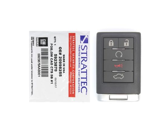 Brand New Cadillac CTS 2008-2013 Genuine/OEM Remote Key 5 Buttons 315MHz 5923879 FCCID: OUC60000223 OEM | Emirates Keys