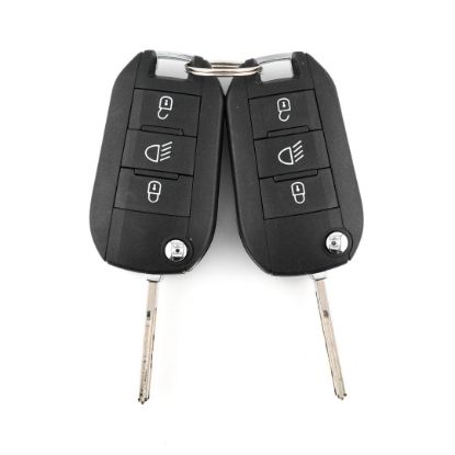 New Aftermarket Citroen C4 Peugeot 208  2008  308 Ignition Switch Flip Remote Key 3 Pin  Compatible Part Number: 9673257480 | Emirates Keys