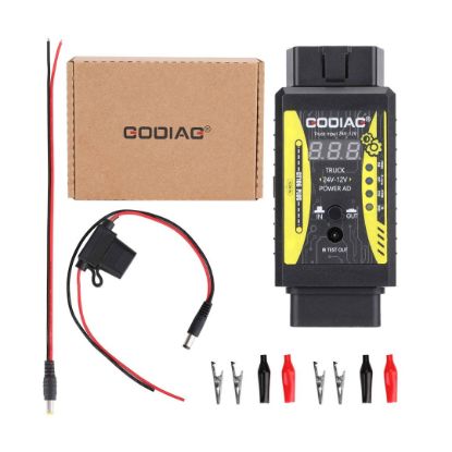 New GODIAG GT106 PLUS 24V to 12V Heavy Duty Truck Adapter with Fuel Injector Cleaning & Testing and Relay Testing Function | Emirates Keys