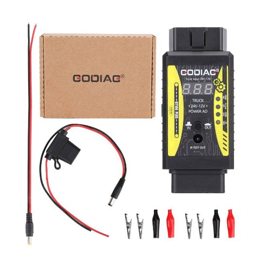 New GODIAG GT106 PLUS 24V to 12V Heavy Duty Truck Adapter with Fuel Injector Cleaning & Testing and Relay Testing Function | Emirates Keys