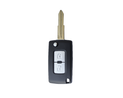 Used Mitsubishi Pajero 2015-2021 Original Flip Remote Key 2 Buttons 433MHz Manufacturer Part Number: M6370B882 / FCCID: G8D-635M-A With Blade  | Emirates Keys