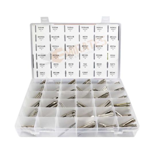 New Universal Flip Remote Blade 180 pcs / 36 Type Set Box Type Set Box High Quality Best Price | Emirates Keys