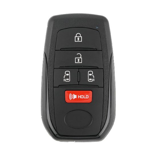 Toyota Sienna 2022 Smart Remote Key Shell 4+1 Buttons Black Sides BA Type