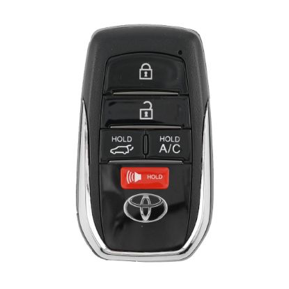 Toyota Rav4 2023 Smart Remote Key Shell 4+1 Buttons Chrome Sides BA Type