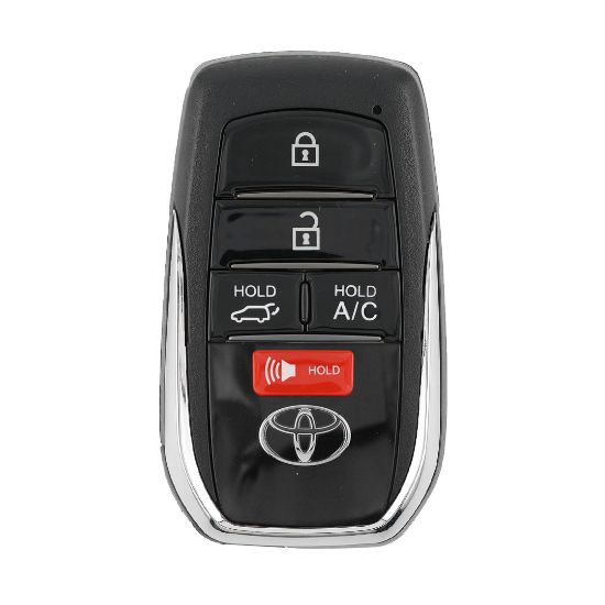 Toyota Rav4 2023 Smart Remote Key Shell 4+1 Buttons Chrome Sides BA Type