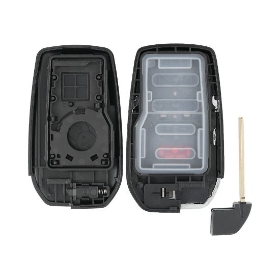 New Aftermarket Toyota Land Cruiser 2023 Smart Remote Key Shell 3+1 Buttons Chrome Sides BA Type SUV Trunk Type High Quality Best Price | Emirates Keys