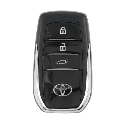 Toyota Land Cruiser 2023 Smart Remote Key Shell 3 Buttons Chrome Sides BA Type