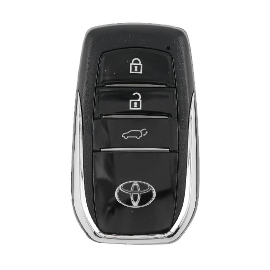 Toyota Land Cruiser 2023 Smart Remote Key Shell 3 Buttons Chrome Sides BA Type