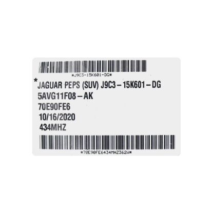 New Jaguar 2019 Genuine / OEM Smart Remote Key 5 Buttons 433MHz OEM Part Number: J9C3-15K601-DG | Emirates Keys