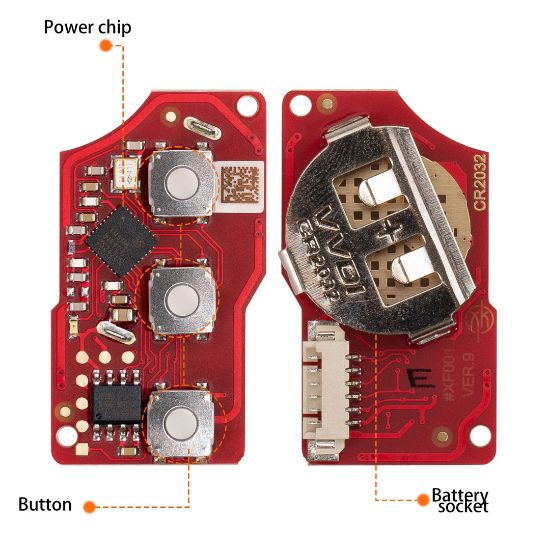 New Xhorse VVDI Key Tool VVDI2 Wire Flip Remote Key 3 Buttons VW Style XKB520EN Second Generation Supports Wireless Programming | Emirates Keys