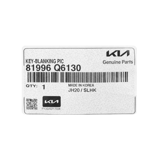 New Kia Seltos Genuine / OEM Smart Remote Key Blade OEM Part Number: 81996-Q6130, 81996Q6130 | Emirates Keys