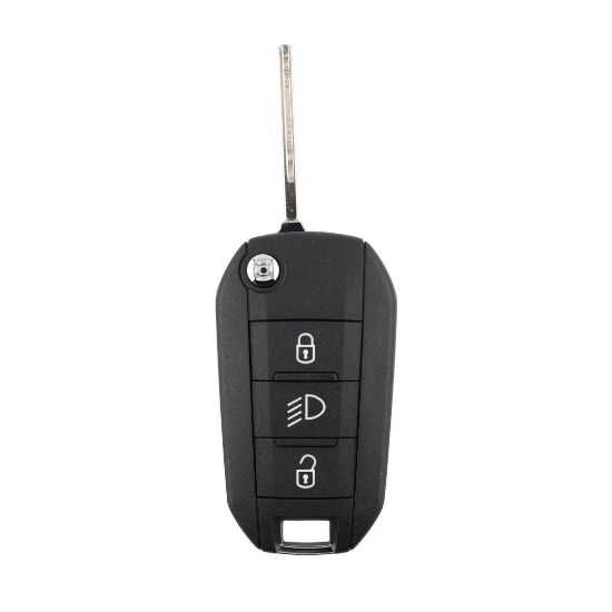 New Aftermarket Peugeot Flip Remote Key Shell 3 Buttons Light HU83 Blade for Xhorse XEPG00EN PCB High Quality Best Price | Emirates Keys