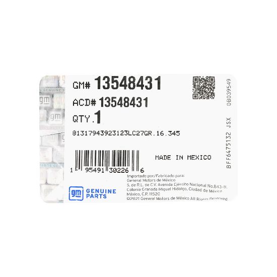 New Chevrolet Suburban 2021-2024 Genuine / OEM Smart Remote Key 5+1 Buttons 433MHz OEM Part Number: 13548431 | Emirates Keys