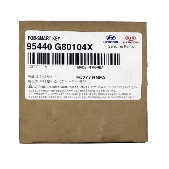 Hyundai Grandeur Genuine Smart Key 433MHz 95440-G80104X | MK3