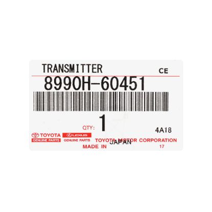 New Toyota Land Cruiser 2022 Genuine / OEM Smart Remote Key 3 Buttons 433.58/434.42MHz OEM Part Number: 8990H-60451 / 8990H-60491 , FCC ID: B3N2K2R | Emirates Keys