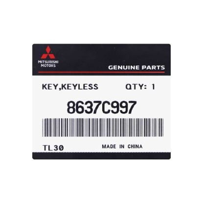 New Mitsubishi Pajero 2016 Genuine / OEM Smart Remote Key 2 Buttons 433MHz OEM Part Number: 8637C997 - FCC ID: GHR-M014 | Emirates Keys