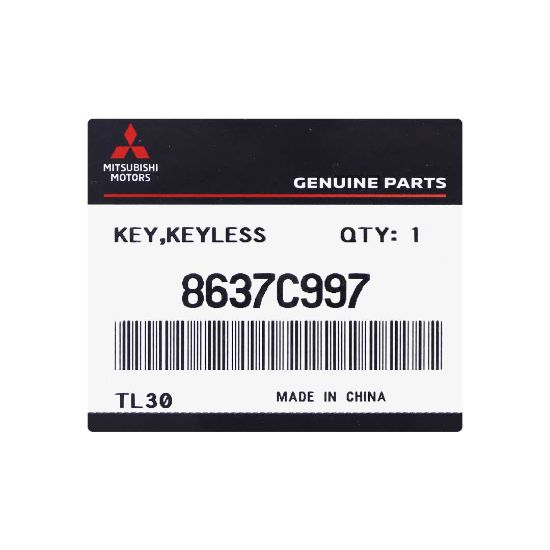 New Mitsubishi Pajero 2016 Genuine / OEM Smart Remote Key 2 Buttons 433MHz OEM Part Number: 8637C997 - FCC ID: GHR-M014 | Emirates Keys