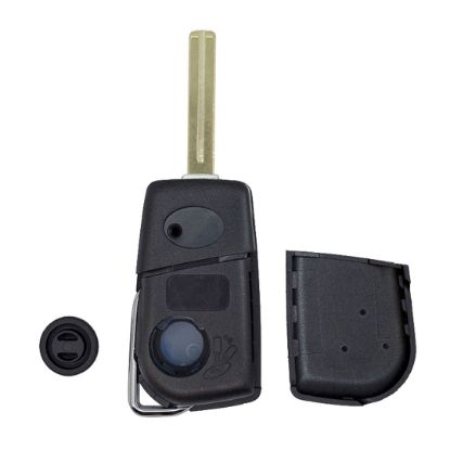 New Aftermarket Toyota Corolla Flip Remote Shell Key 3 Buttons Small Battery Holder Type Toy48 Blade High Quality Best Price | Emirates Keys