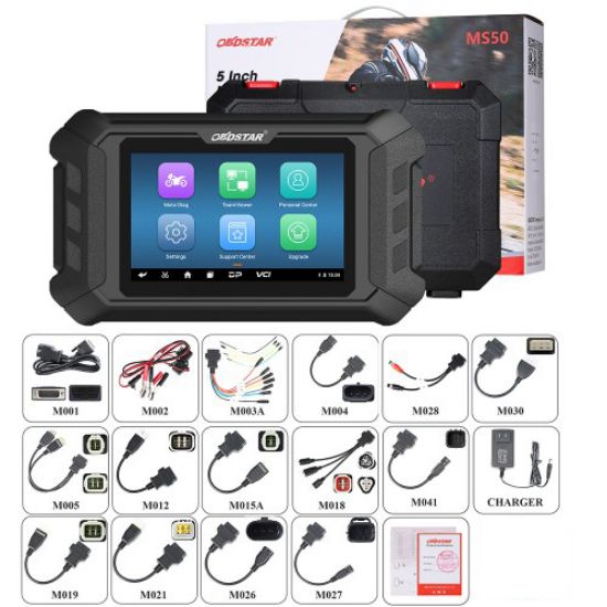 MS50 is a portable tablet which has super performance and industrial appearance design. It is a new generation of intelligent motorcycle diagnostic equipment tailored for customers