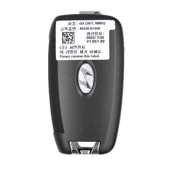 New Hyundai Venue 2020 Genuine Flip Remote 2+1 Buttons 433MHz OEM Part Number: 95430-K2400 - FCC ID: SY51GRGE03 - Transponder - ID: HITAG 128-bits AES ID4A PCF7939MA