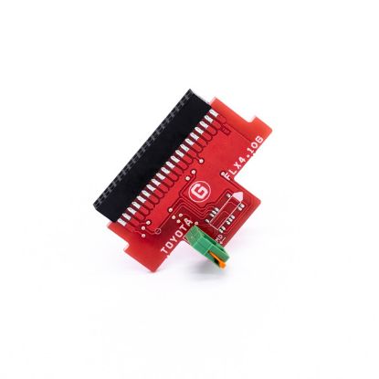 This adapter allows programming of vehicles from the Toyota group (including Denso 175822-xxx). It is equipped with LED lighting and a microchip that allows FLEX to recognize the ECU model.