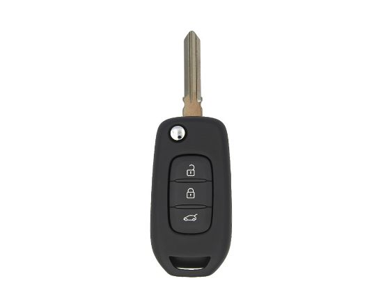 NEW Renault Dacia Duster Sandero Symbol Twingo Flip Remote Key 3 Buttons 433MHz HU179 Blade AES PCF7961M Transponder Blade - Emirates Keys Remotes