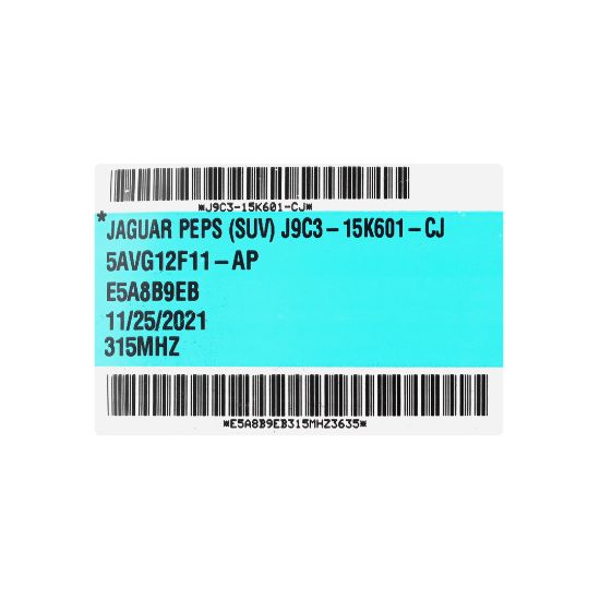 New Jaguar 2019-2023 Genuine / OEM Smart Remote Key 5 Buttons 315MHz OEM Part Number: J9C3-15K601-CJ | Emirates Keys