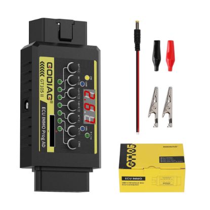 New GODIAG GT105 II ECU IMMO Prog AD OBD2 Break Out Box ECU Connector Display Vehicle Voltage Car Battery Voltage Lower Than 11V Alarm Prompt | Emirates Keys