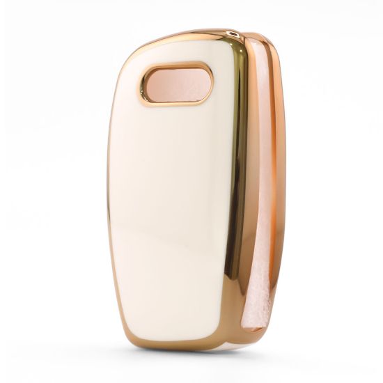 New Aftermarket Nano High Quality Cover For Audi Remote Key 4 Button White Color Audi-C11J4 | Emirates Keys