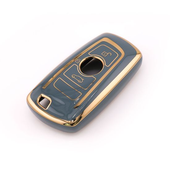 New Aftermarket Nano High Quality Cover For BMW Remote Key 3 Button Gray Color BMW-A11J3 | Emirates Keys