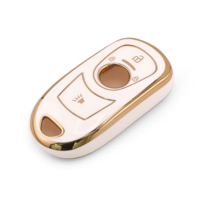 New Aftermarket Nano High Quality Cover For Buick Remote Key 4 Button White Color BK-A11J4B | Emirates Keys