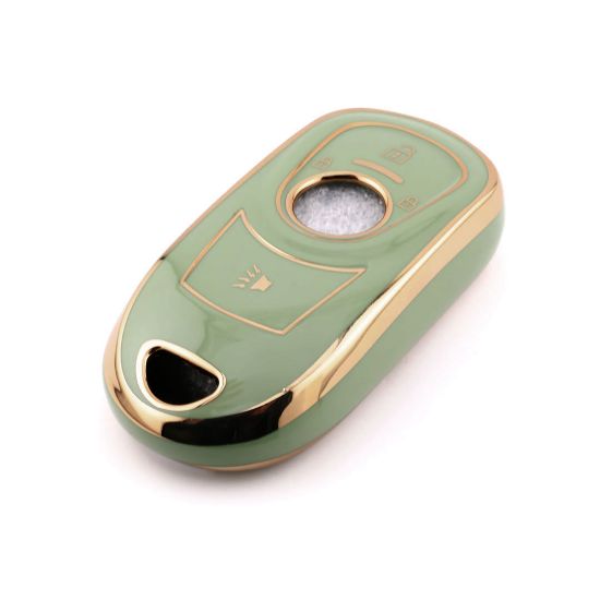 New Aftermarket Nano High Quality Cover For Buick Remote Key 4 Button Green Color BK-A11J4B | Emirates Keys