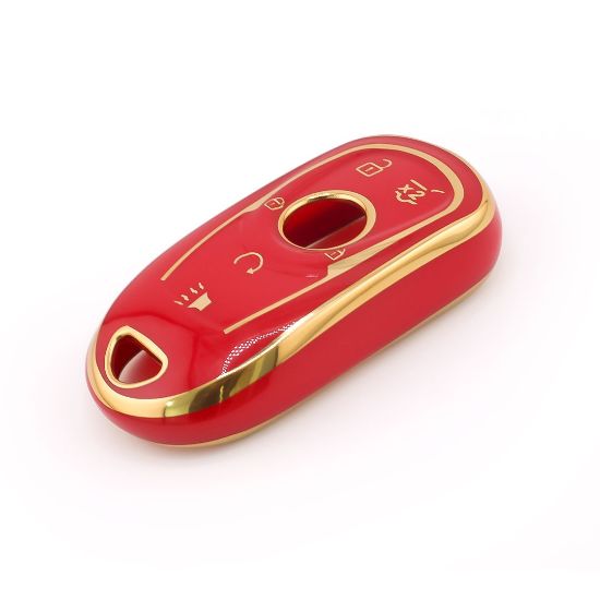 New Aftermarket Nano High Quality Cover For Buick Remote Key 5 Button Red Color BK-A11J6C | Emirates Keys
